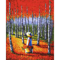 Картина за номерами. Rainbow Art "Теплий ліс" GX34451-RA Rainbow Art Арт:14994