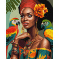 Картина за номерами "Африканська модниця" ©art_selena_ua KHO8330 40х50 см Ідейка Арт:35251
