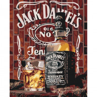 Картина за номерами "Американський віскі" BS52387  Brushme 40х50 см Brushme Арт:31449