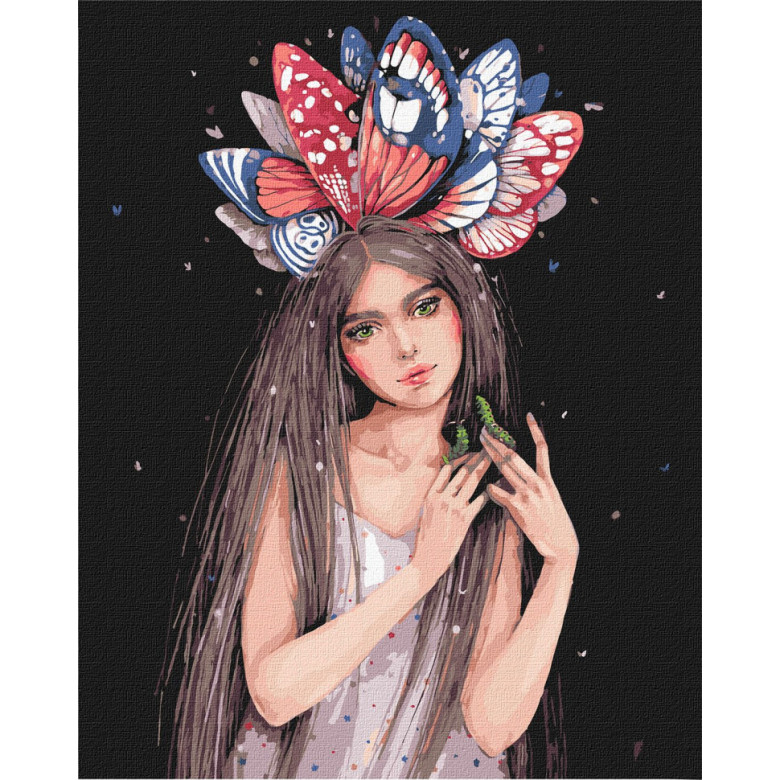 Картина за номерами "Барви метеликів" ©lesya_nedzelska_art Ідейка KHO4996 40х50 см Ідейка Арт:26680