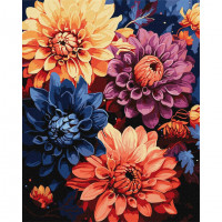 Картина за номерами "Барвисті жоржини" ©art_selena_ua KHO3248, 40х50см Ідейка Арт:36482 Картина за номерами "Барвисті жоржини" ©art_selena_ua KHO3248, 40х50см Ідейка Арт:36482