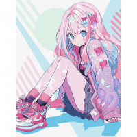 Картина за номерами "Чарівна дівчина" KHO8389 30х40 см Ідейка Арт:39364