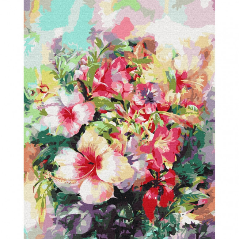 Картина за номерами "Фантазійні квіти" Brushme BS52516 40х50 см Brushme Арт:29125