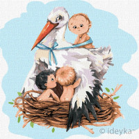 Картина за номерами. Ідейка Лелека приносить щастя 30х30 см KHO2377 Ідейка Арт:20023 Картина за номерами. Ідейка Лелека приносить щастя 30х30 см KHO2377 Ідейка Арт:20023