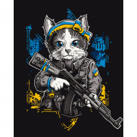 Картина за номерами "Кіт-захисник" 11659 40х50 см Bambi Арт:24316 Картина за номерами "Кіт-захисник" 11659 40х50 см Bambi Арт:24316