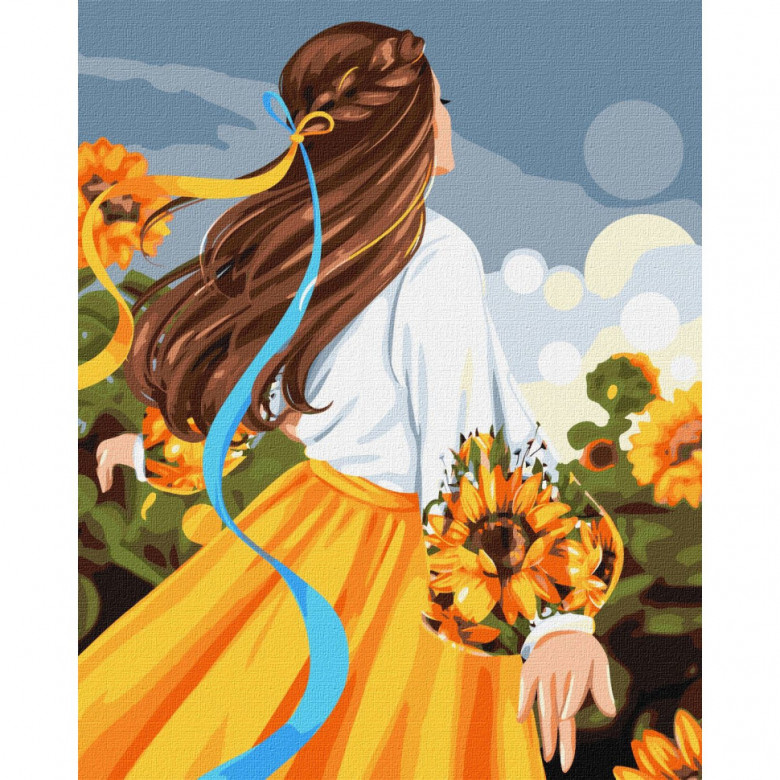 Картина за номерами "Моя квітуча Україна" ©krizhanskaya Ідейка KHO4984 40х50 см Ідейка Арт:27056