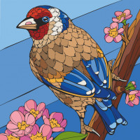 Картина за номерами "Щиголь" 11532-AC 30х30 см ArtCraft Арт:36709