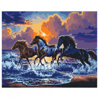 Картина за номерами "Табун чорних скакунів" Brushme BS34306 40х50 см Brushme Арт:29455 Картина за номерами "Табун чорних скакунів" Brushme BS34306 40х50 см Brushme Арт:29455