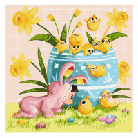 Картина за номерами "Великоднє полювання" © artdi.ua Brushme SBS021 40x50 см  Brushme Арт:39962