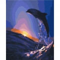 Картина за номерами "Захід дельфіна" BS5186  Brushme 40х50 см Brushme Арт:31458