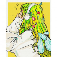 Картина за номерами "Playlist феї" @nila_art_art Brushme BS53520 40х50 см Brushme Арт:30694