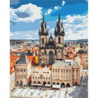 Картина за номерами "Ратуша Праги" Brushme BS51600 40х50 см Brushme Арт:30344