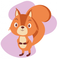 Розпис на полотні "Білочка подружка" MBS028 Brushme 20х20 см Brushme Арт:31524 Розпис на полотні "Білочка подружка" MBS028 Brushme 20х20 см Brushme Арт:31524