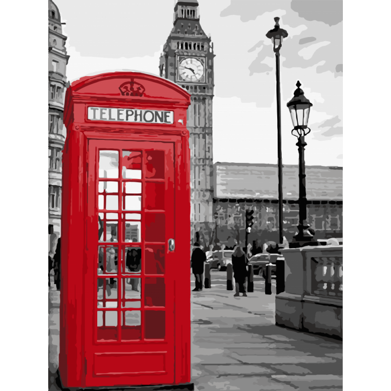 Картина за номерами. Art Craft "Дзвінок з Лондона" 40x50 см 11212-AC ArtCraft Арт:15577