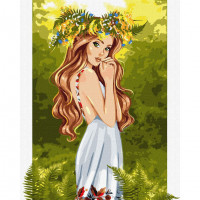 Картина за номерами "Берегиня лісу" ©krizhanskaya Ідейка KHO4993 40х50 см Ідейка Арт:26543