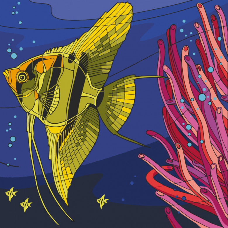 Картина за номерами "Жовта рибка" 11535-AC 30х30 см ArtCraft Арт:36710