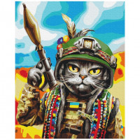 Картина за номерами "Котик Гуцул" ©Маріанна Пащук Brushme BS53277 40х50 см Brushme Арт:29456