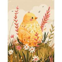 Картина за номерами "Квіткове гніздечко" Brushme KBS0151 40x50 см  Brushme Арт:39944