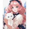 Картина за номерами "Мій улюблений котик" KHO8390 40х50 см Ідейка Арт:39365