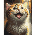 Картина за номерами "Натхненний котик" ©Marianna Pashchuk BS53803, 40х50 см Brushme Арт:36613