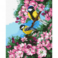 Картина за номерами "Нерозлучна пара" ©nata_li_karlova Ідейка KHO4486 40х50 см Ідейка Арт:33509