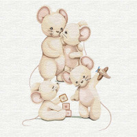 Картина за номерами. "Щаслива сім'я" 30x30см KHO2359 Ідейка Арт:17361 Картина за номерами. "Щаслива сім'я" 30x30см KHO2359 Ідейка Арт:17361
