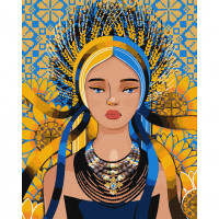 Картина за номерами "Сонячна" ©mosyakart Ідейка KHO2605 40x50 см Ідейка Арт:26633