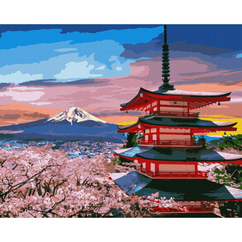 Картина за номерами "Улюблена Японія" Ідейка KHO2856 40х50 см Ідейка Арт:22826