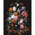 Картина за номерами "Ваза з квітами та ягодами"© Jan Davidsz. de Heem Ідейка KHO3208 40х50 см Ідейка Арт:25575