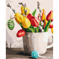 Картина за номерами "Великодній букет" Brushme BS53106 40x50 см  Brushme Арт:39872 Картина за номерами "Великодній букет" Brushme BS53106 40x50 см  Brushme Арт:39872