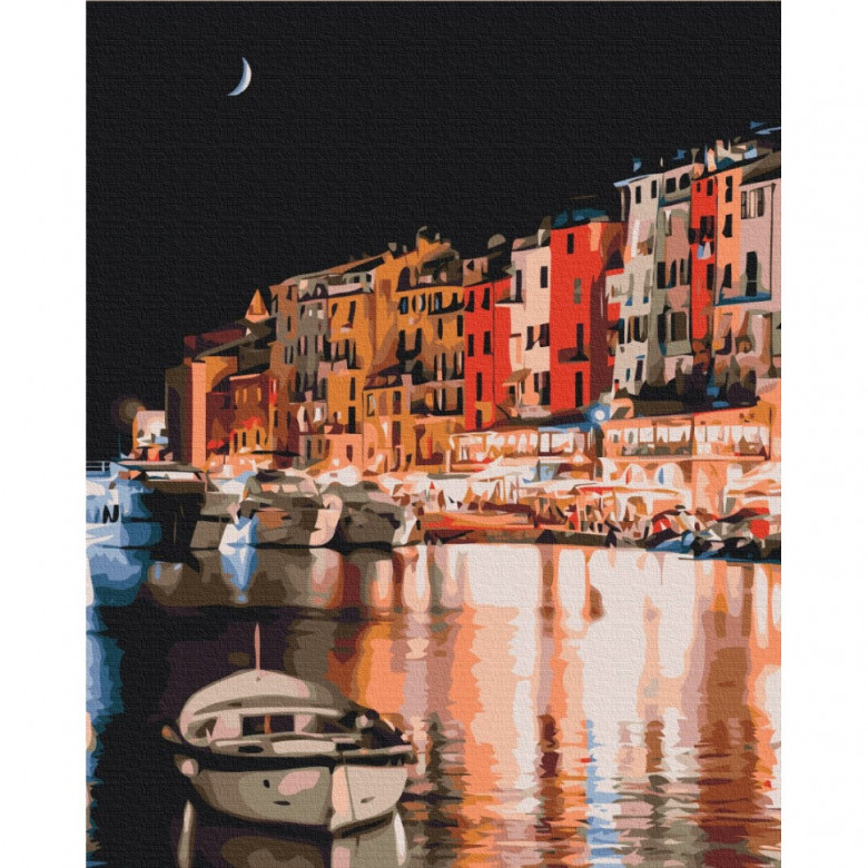Картина за номерами "Вогні нічної Італії" BS52520  Brushme 40х50 см Brushme Арт:31450
