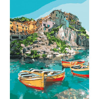 Картина за номерами. "Затишна бухта" KHO2741, 40х50 см Ідейка Арт:10440