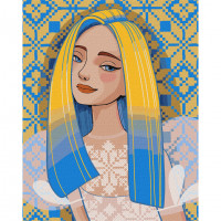 Картина за номерами "Вільна" ©mosyakart Ідейка KHO4956 40х50 см Ідейка Арт:25974