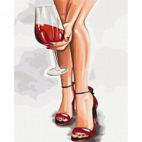 Картина за номерами "Граційний келих" ©Alla Berezovska Brushme BS53449 40х50 см Brushme Арт:28941