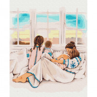 Картина за номерами "Материнське тепло" ©Алла Березовська Brushme BS53276 40х50 см Brushme Арт:30370