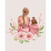 Картина за номерами "Матусина донечка" Brushme BS52545 40х50 см Brushme Арт:30335