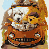 Картина за номерами "Дружня подорож" Ідейка KHO4382 40х40 см   Ідейка Арт:28908 Картина за номерами "Дружня подорож" Ідейка KHO4382 40х40 см   Ідейка Арт:28908