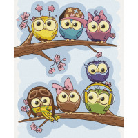 Картина за номерами. Art Craft "Модні совята" 40x50 см 15510-AC ArtCraft Арт:17012 Картина за номерами. Art Craft "Модні совята" 40x50 см 15510-AC ArtCraft Арт:17012