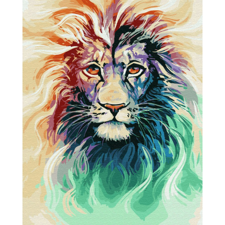 Картина за номерами. Brushme "Сяйво лева" GX28718 Brushme Арт:13948