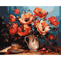 Картина за номерами "Барвисті маки" ©art_selena_ua KHO5679, 40х50см                                                Ідейка Арт:36487 Картина за номерами "Барвисті маки" ©art_selena_ua KHO5679, 40х50см                                                Ідейка Арт:36487