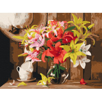 Картина за номерами "Барвистий букет лілій" Brushme RBS52767 40x50 см  Brushme Арт:39894 Картина за номерами "Барвистий букет лілій" Brushme RBS52767 40x50 см  Brushme Арт:39894