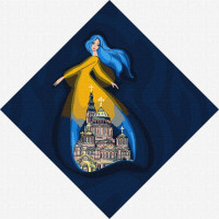 Картина за номерами "Берегиня Харкова" Ідейка KHO4914 30х30 см Ідейка Арт:24767 Картина за номерами "Берегиня Харкова" Ідейка KHO4914 30х30 см Ідейка Арт:24767