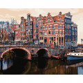 Картина за номерами "Чарівний Амстердам" Ідейка KHO3615 40х50 см Ідейка Арт:23309