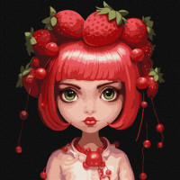 Картина за номерами "Фруктовий настрій" ©art_selena_ua Ідейка KHO2419 40х40 см Ідейка Арт:33494