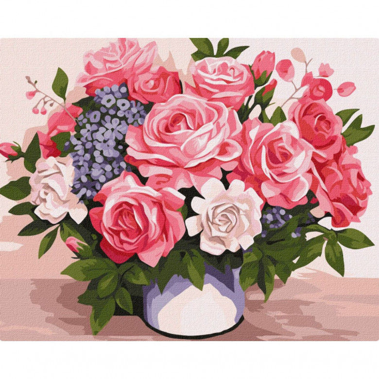 Картина за номерами "Квіткова краса" KHO3255 40х50 см Ідейка Арт:37050