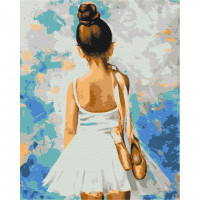 Картина за номерами "Мадемуазель з пуантами" BS28358  Brushme 40х50 см Brushme Арт:31434