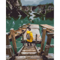 Картина за номерами "Мандрівник на озері Брайес" BS52565  Brushme 40х50 см Brushme Арт:31451