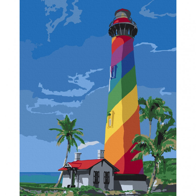 Картина за номерами "Маяк Сан Августин. Флорида" Art Craft 10588-AC 40х50 см ArtCraft Арт:23075