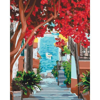 Картина за номерами. Міський пейзаж "В очікуванні літа" KHO2199, 40x50 см Ідейка Арт:7676