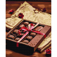 Картина за номерами "Освідчення в коханні" BS53885, 40х50см Brushme Арт:37007